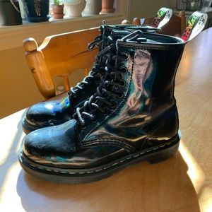 Dr. Martens Rainbow Black Patent 1460